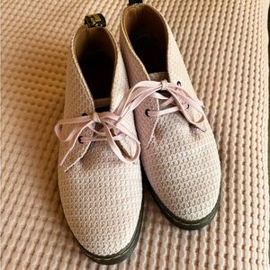 Dr. Martens Daytona Size 37 Waffle Cotton texture Bubble Gum Pink Ankle Boots